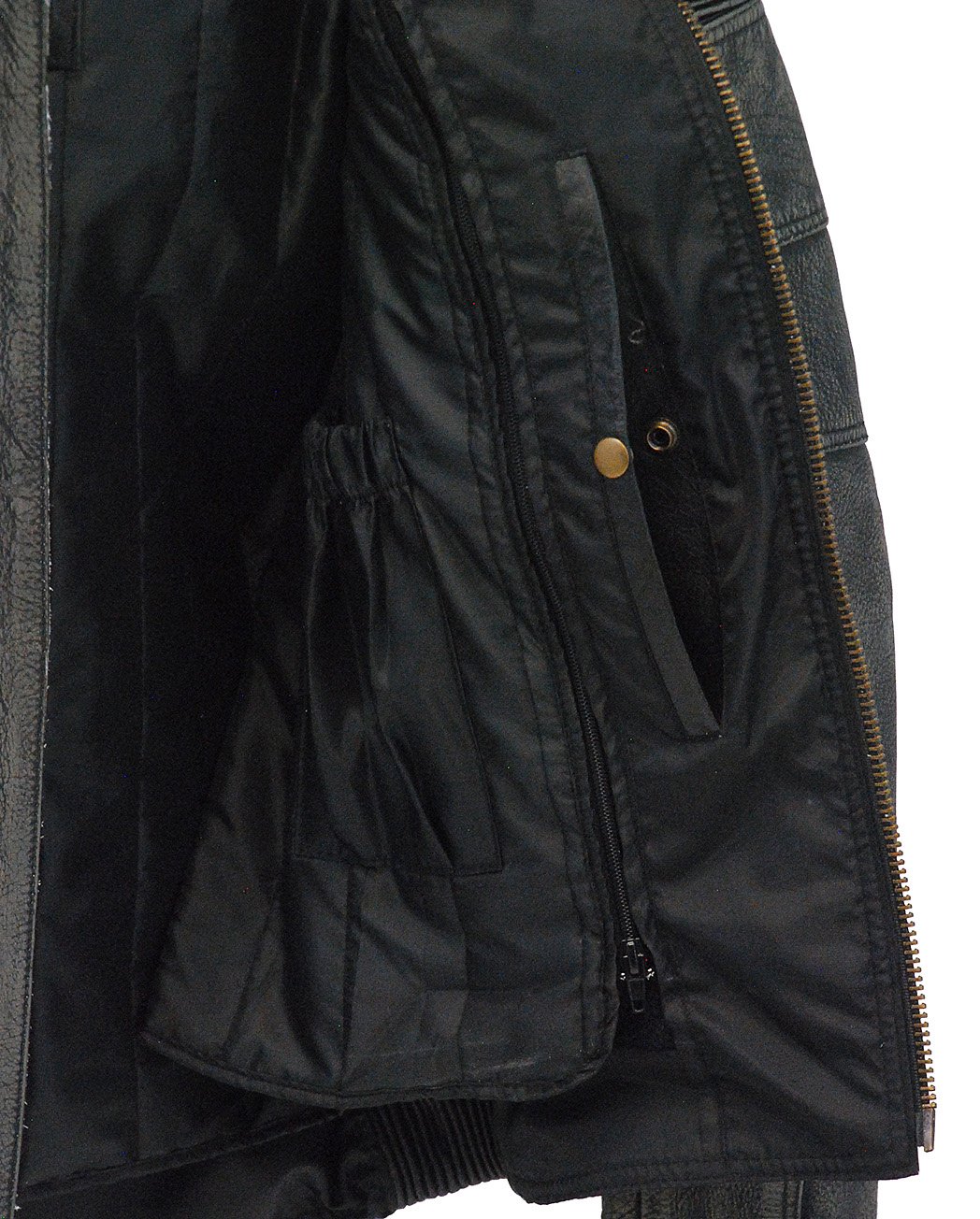 Men's Ultimate Vintage Gray Vented Racer Jacket w/Concealed