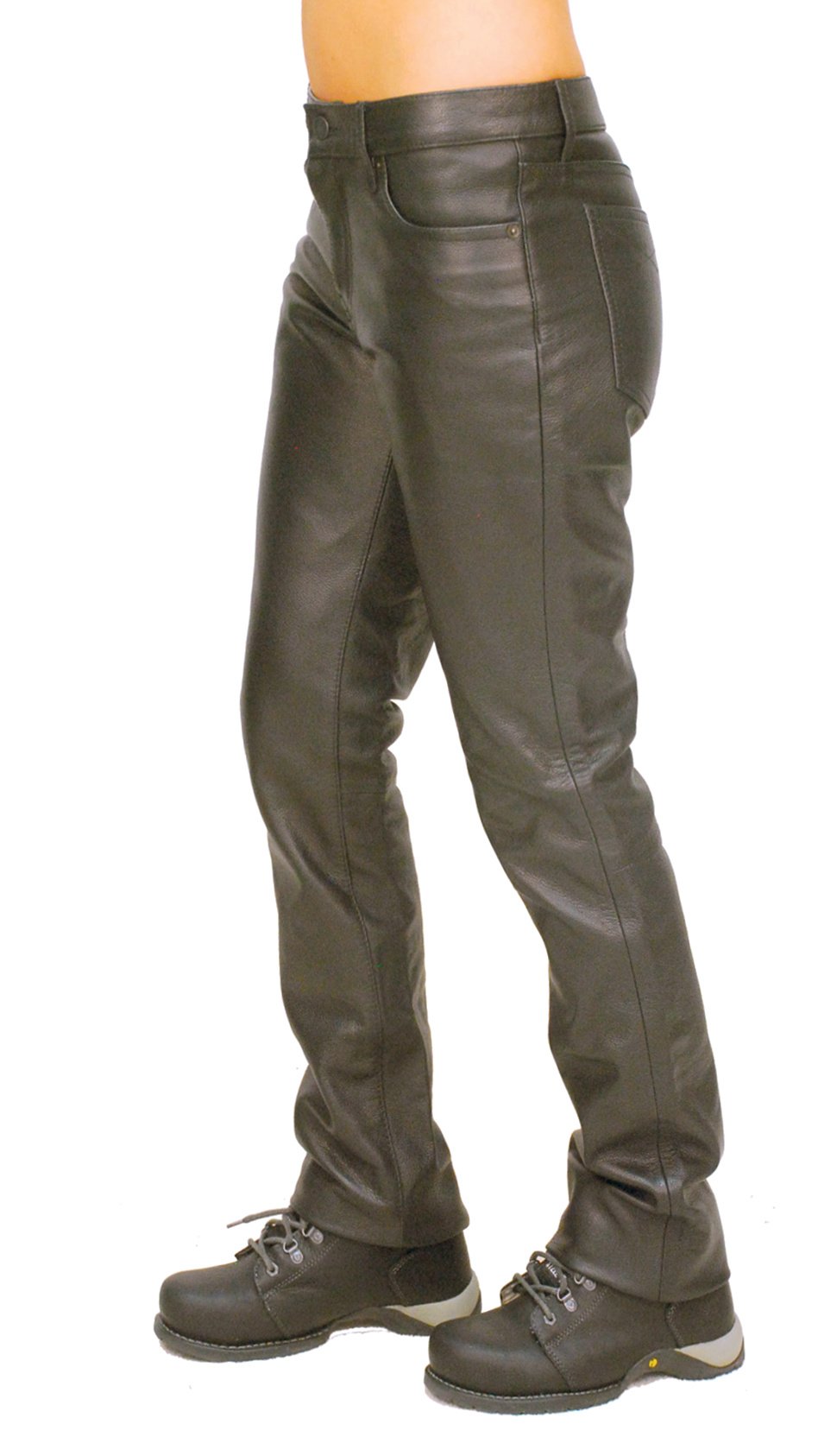 Women's Mid-Rise Premium Cowhide Leather Pants #LP711K (0-24)