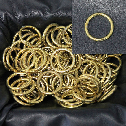 60 pcs 1 Inch Brass O-Rings #ZR5416BR