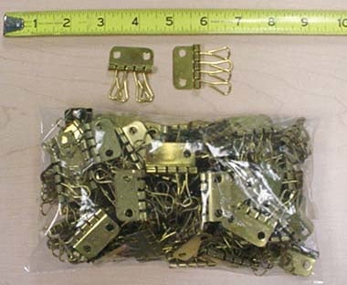 20 pcs Solid Brass Key Case 4 Hook Plates #ZKEY5431BT