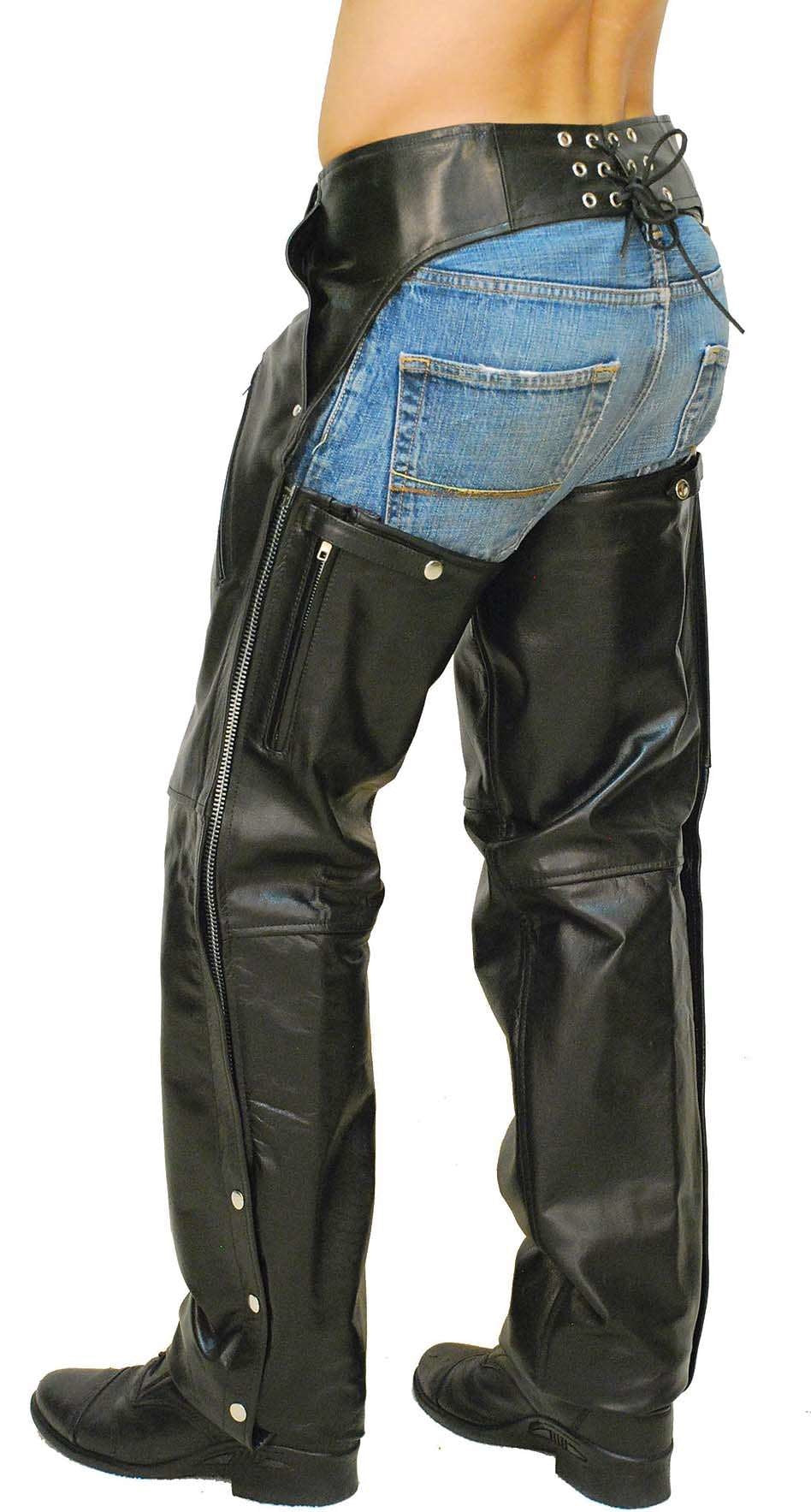 Premium Buffalo Pocket Chaps w/Zip Thigh #C2255ZK (S, XL--4X)