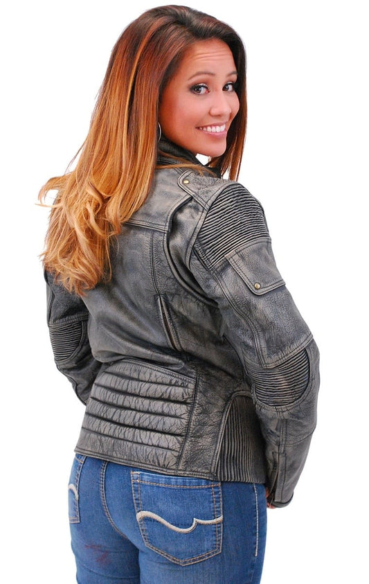 Women's Ultimate Vintage Vented Racer Jacket #LA68331VGY (XS-2X)