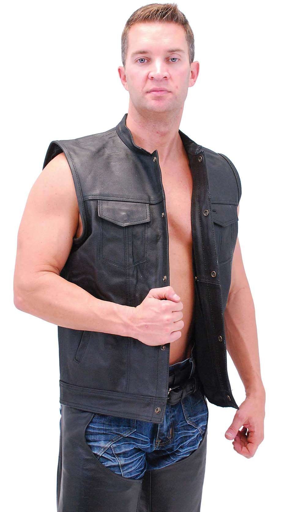 Men's Concealed Pocket Club Vest w/1 Piece Back #VM320GK (40-58)