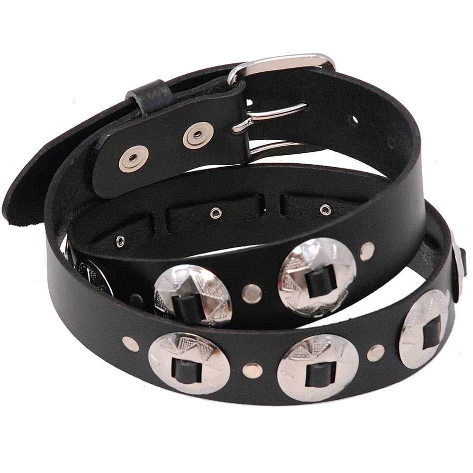 Heavy Solid Leather Concho Belt - SPECIAL #BT3CK