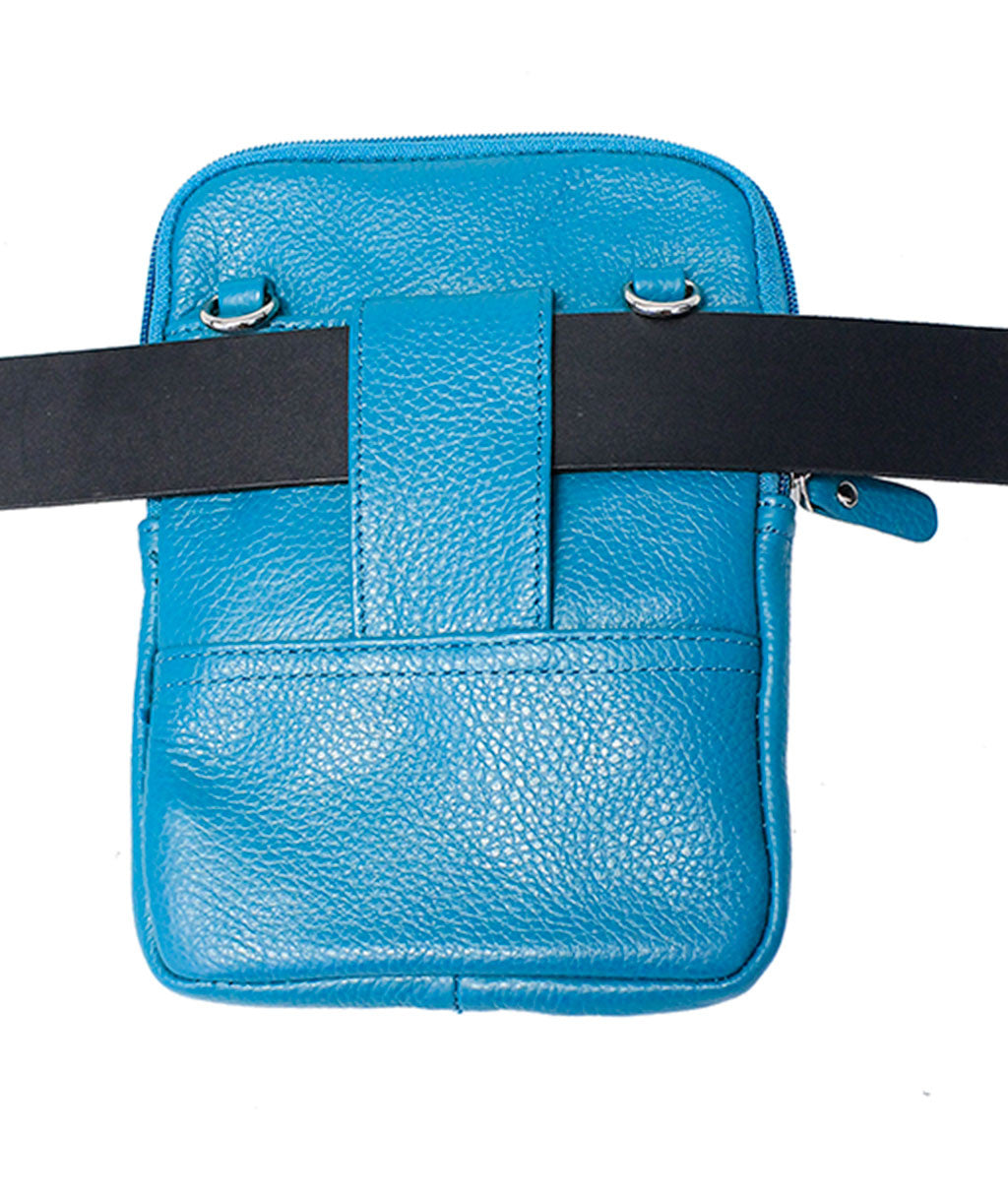 Turquoise Cross Body Belt Pouch #P0183T