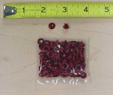 1000 pcs 4mm (1/8") Red Eyelets / Grommets #ZE7736R