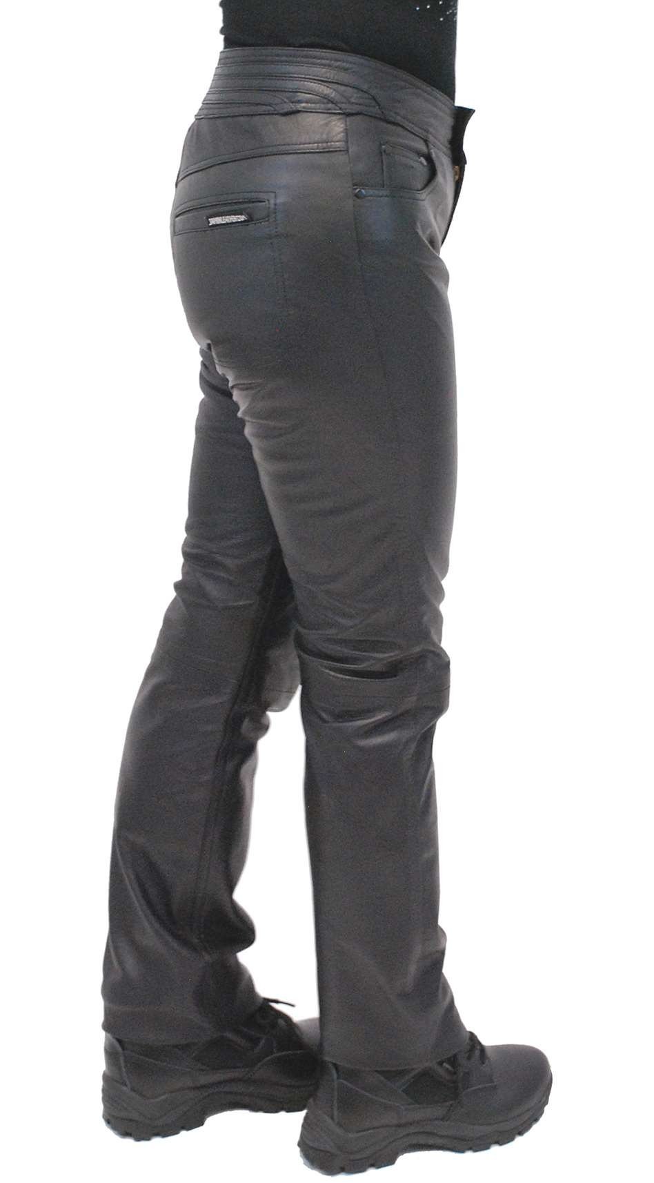 Women's Premium Lambskin Leather Skinny Jeans #LP9023K (10-14)