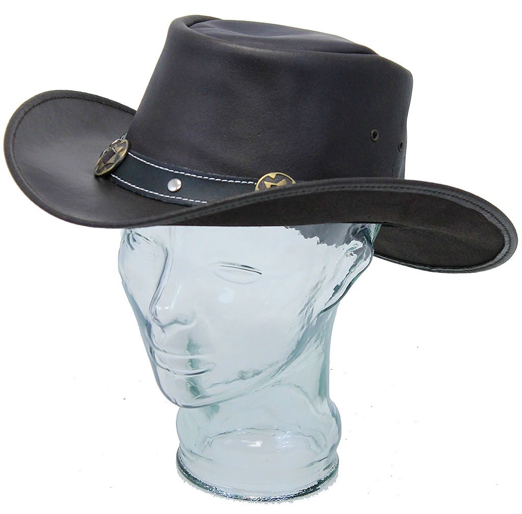 Dark Brown Outback Hat with Concho Band #H92111CN