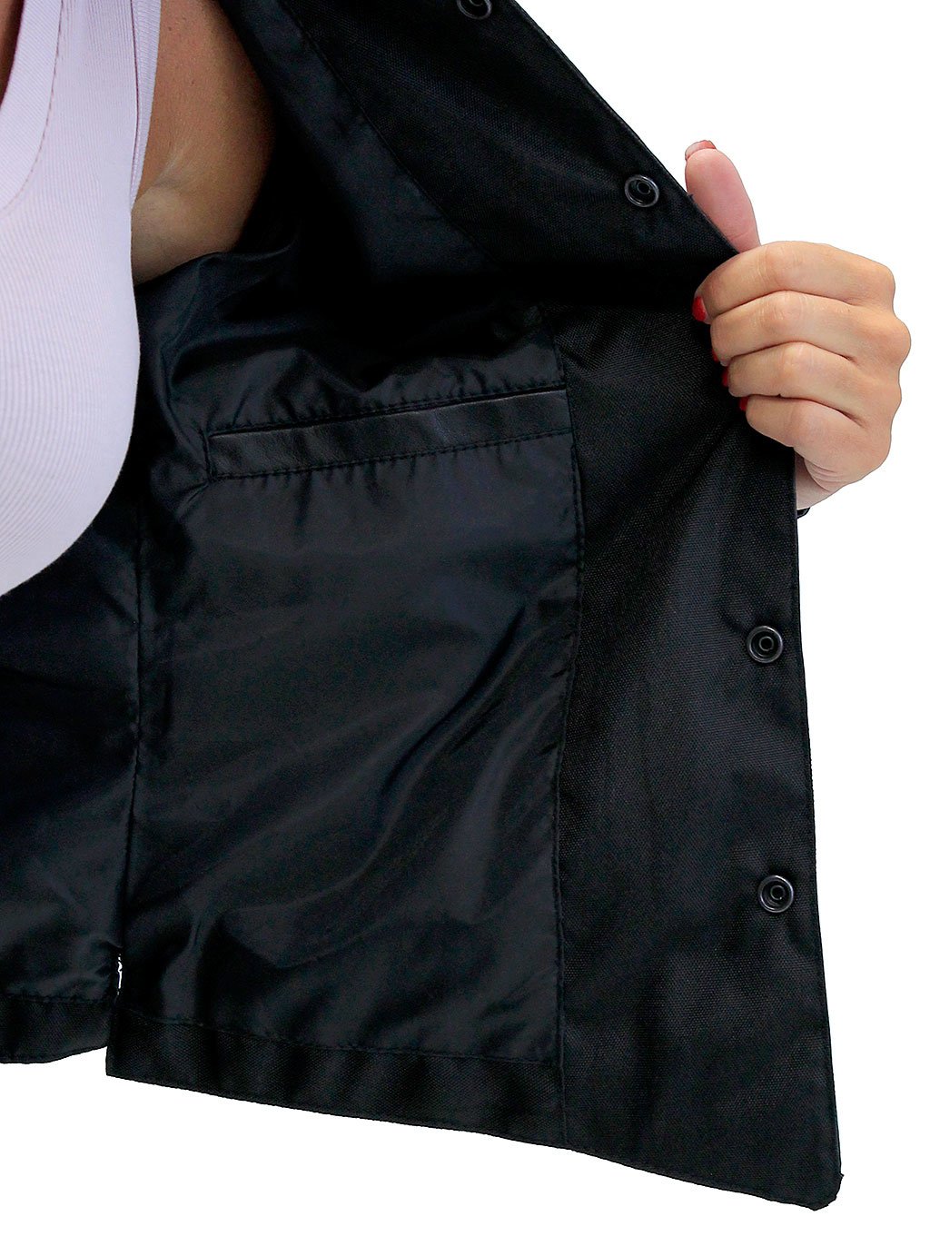 Frontier Black Leather Shirt for Women #LS43K (XS-M)