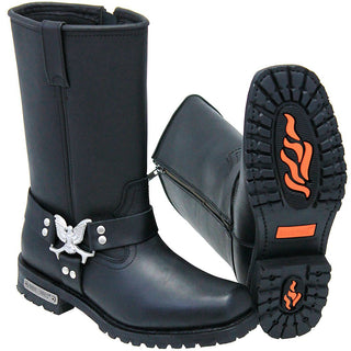 (d) Men's Eagle Harness Zipper Boots Wide #BM1442EZK