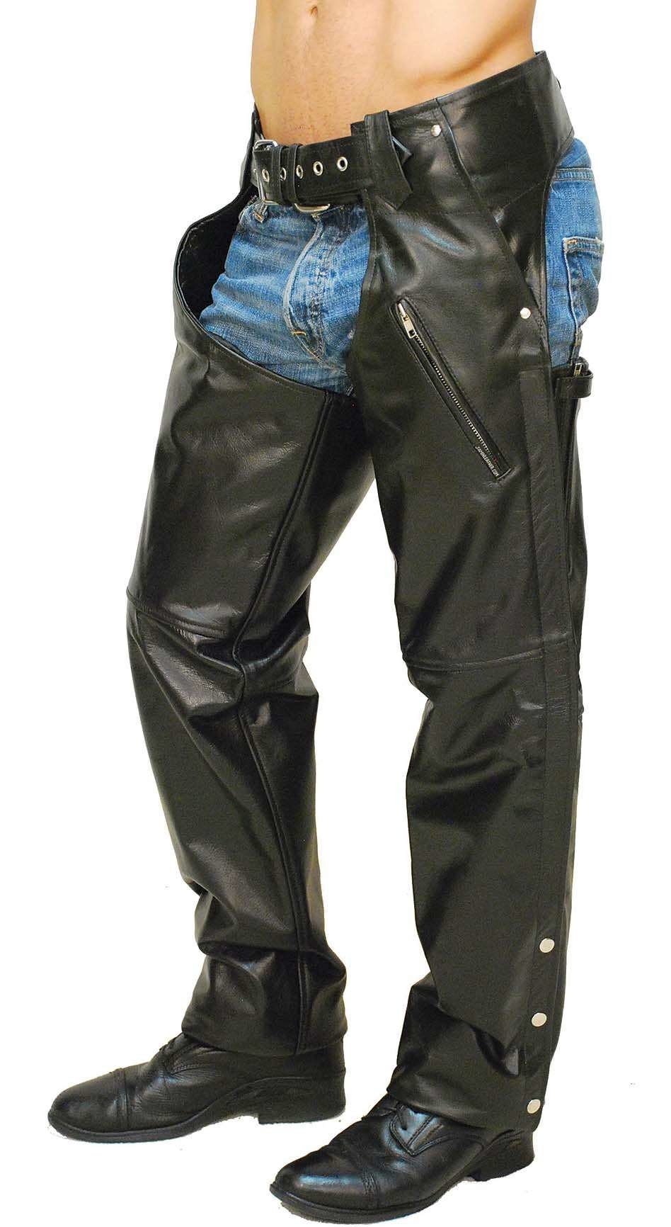 Premium Buffalo Pocket Chaps w/Zip Thigh #C2255ZK (S, XL--4X)