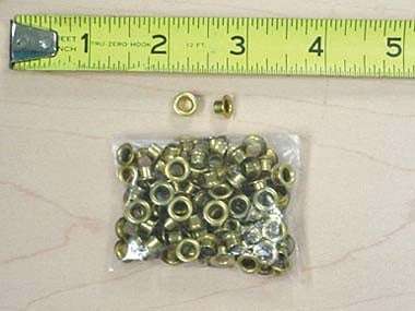 1000 pcs 4mm (1/8")  Gold Eyelets #ZE7736BR