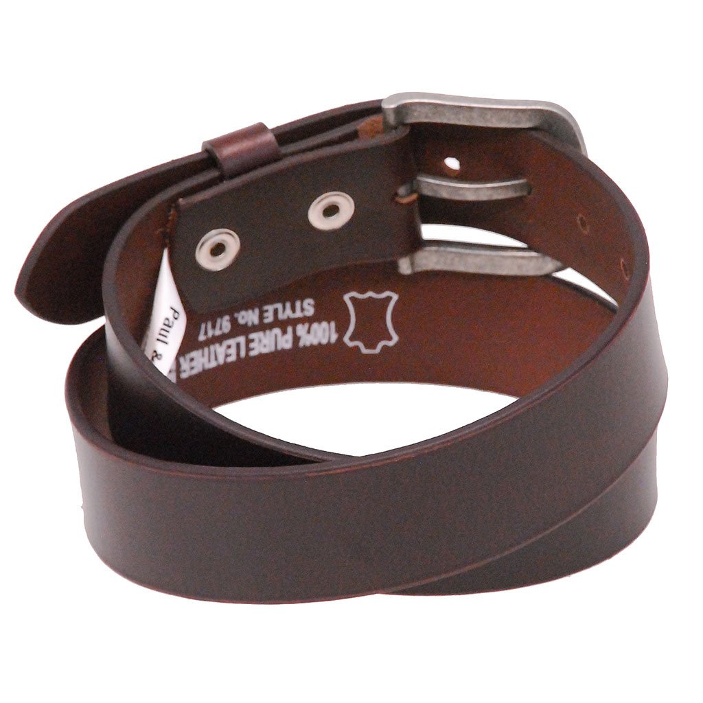 Heavy Veg-Tan Brown Leather Belt #BT97171N