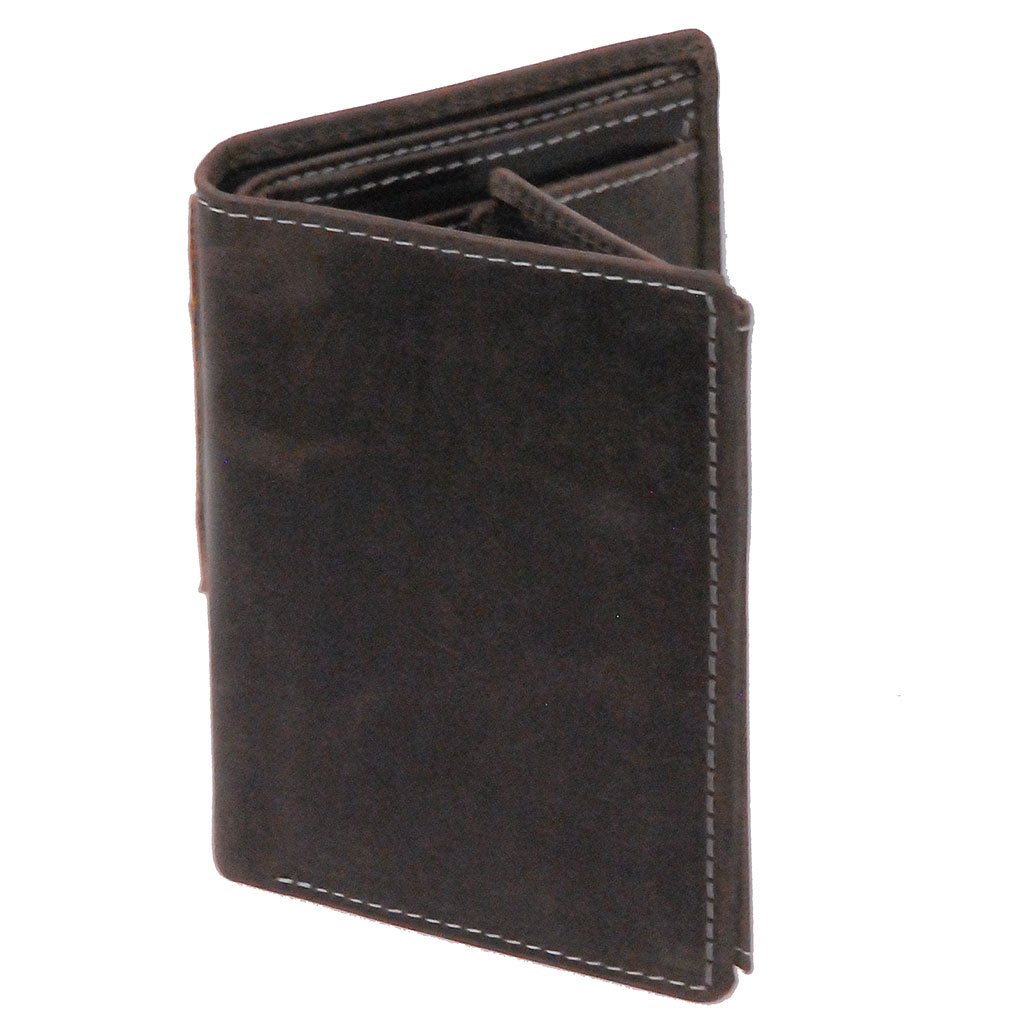 Vintage Black 12 Pocket Organizer RFID Wallet #WL13090KID