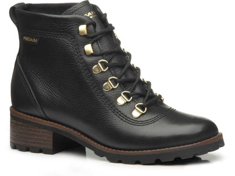 Black Lace-Up 2 Ankle Boot #BL140605LK (7, 8.5 only)