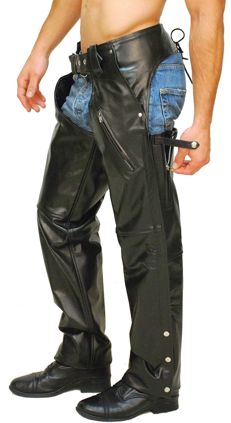 Premium Buffalo Pocket Chaps w/Zip Thigh #C2255ZK (S, XL--4X)