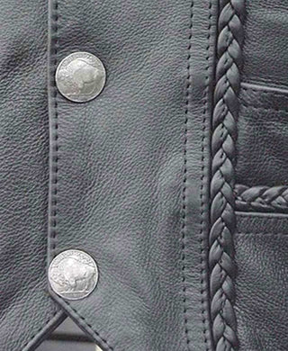 (d) Jamin' Premium Ultra Premium Leather Vest #VM319LB