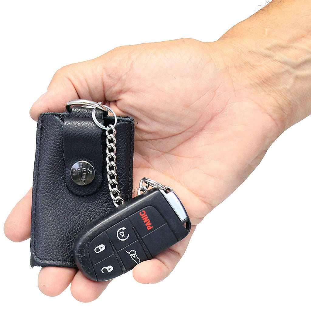 Leather Key Fob Snap Key Case #AC22051DK