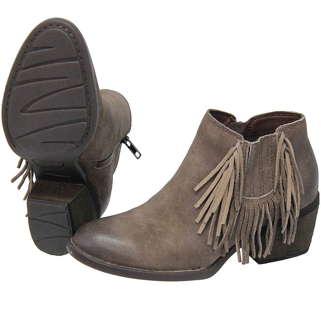 Born Vintage Taupe Fringed Ankle Boot #BL26517ZFT