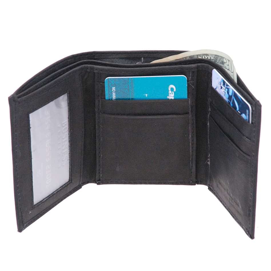 Men's Trifold Leather Wallet - Factory Seconds # WMT0003K