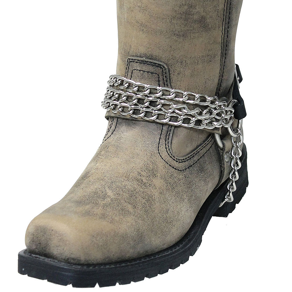 Triple Chain Boot Straps #BS31