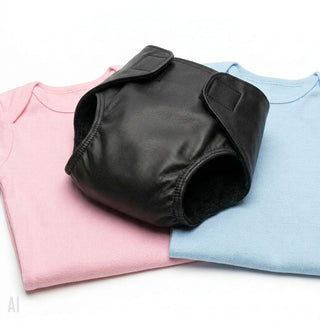 Genuine Leather Diaper Cover #A604DC