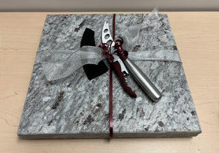 Genuine Stone Charcuterie Board w/knife, opener, sheath  #A202301