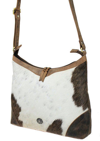 Hair-on Brown Leather Cow Purse #P26112HN