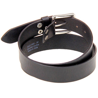 Heavy Veg-Tan Black Leather Belt #BT97170K