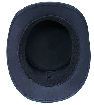 Imported Buffalo Nickel Biker Leather Top Hat #H9229BUFK