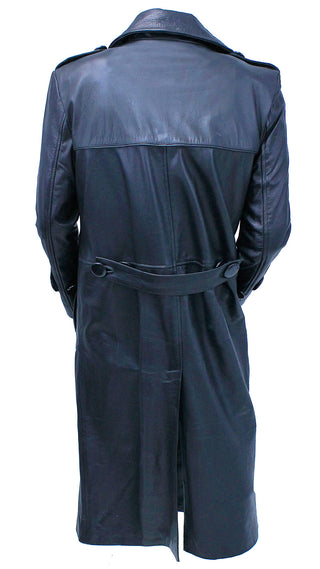 Jamin Leather Trench in Premium Black Cow #M2202K