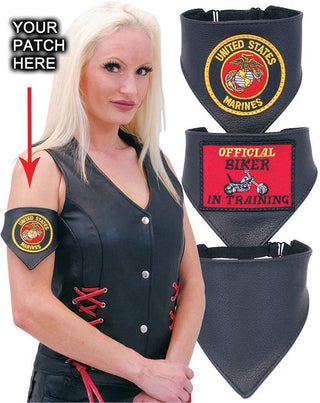 Leather Boot Scarf or Arm Band for Patches #AB13062K