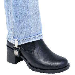 Leather Pants Stirrups w/Buffalo Nickels #APB100BUF
