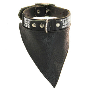 Leather Scarf for Dog Collars Plain or Patch #DCA24050S