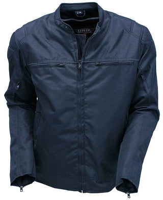 Men’s Armor Filled Black Textile Jacket w/Reflector #MC36130AZK ()