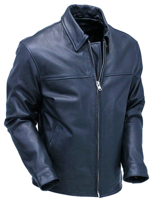 Men’s Classic Black Leather Rebel Jacket #M6926GZK