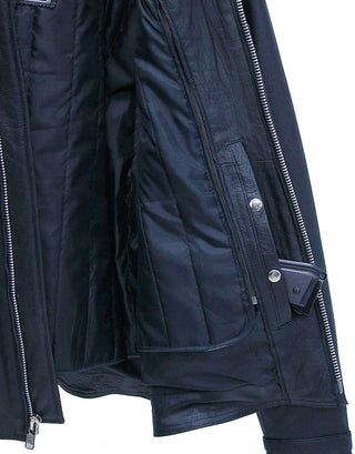 Men’s Classic Black Leather Rebel Jacket #M6926GZK