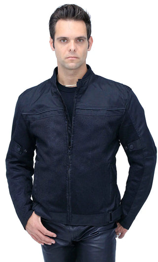 Men’s Hot Weather Riding Jacket with Mesh & Armor #MC451ZVGAK