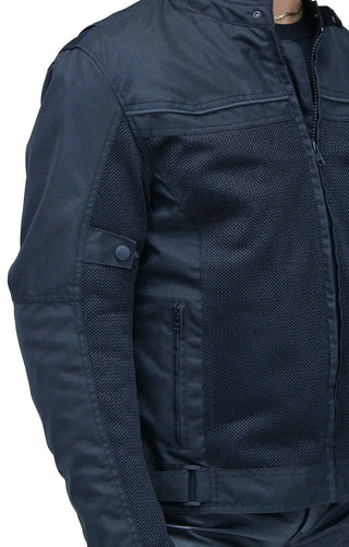 Men’s Hot Weather Riding Jacket with Mesh & Armor #MC451ZVGAK