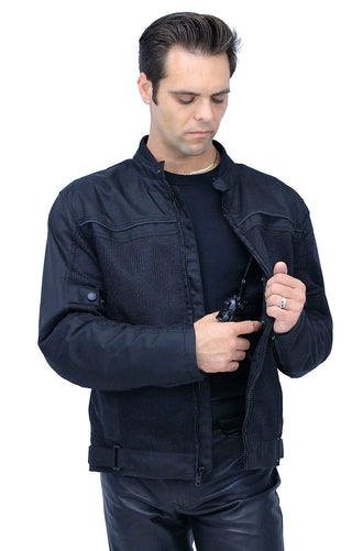 Men’s Hot Weather Riding Jacket with Mesh & Armor #MC451ZVGAK