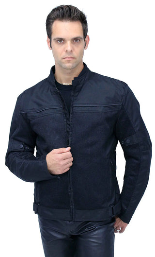 Men’s Hot Weather Riding Jacket with Mesh & Armor #MC451ZVGAK