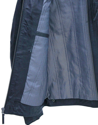 Men’s Super Soft Lambskin Leather Jacket with Quilting #M5500QK