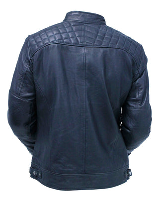 Men’s Super Soft Lambskin Leather Jacket with Quilting #M5500QK