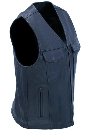 Men’s Ultra Premium Leather Zip Vest #VM6170GZK