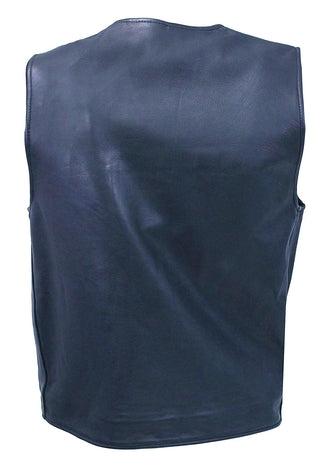 Men’s Ultra Premium Leather Zip Vest #VM6170GZK
