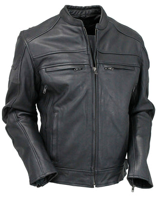 Men’s Vented Motorcycle Jacket w/Reflector Trim #M6947VZGK