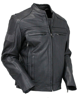 Men’s Vented Motorcycle Jacket w/Reflector Trim #M6947VZGK