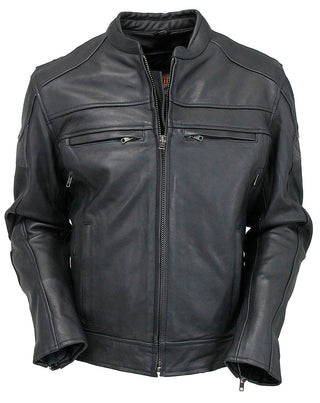 Men’s Vented Motorcycle Jacket w/Reflector Trim #M6947VZGK