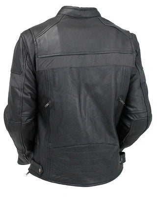 Men’s Vented Motorcycle Jacket w/Reflector Trim #M6947VZGK