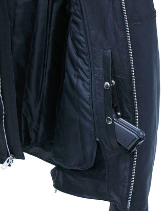 Men’s Vented Side Zip Scooter Jacket #M2692GZK ()